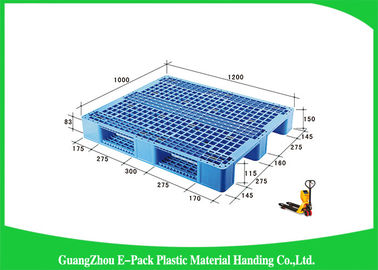 پالت های پلاستیکی 4 طرفه دو طرفه، پالت های پلاستیکی 1200 x 1000 میلی متر