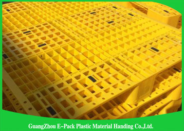 پالت‌های پلاستیکی آبی تقویت‌شده فولادی 1 تنی سنگین 1200*1000 میلی‌متری