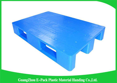 پالت پلاستیکی 1200 * 800 میلی متر آبی با سه رانر، پالت پلاستیکی اسکید ویرجین HDPE