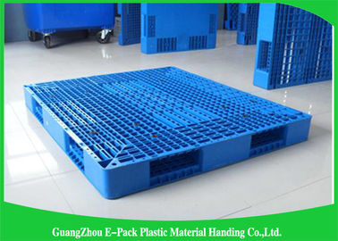 پالت های یورو پلاستیک تک رو 100% HDPE ویرجین تهویه شده برای انبار