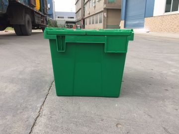 سطل های پلاستیکی زرد رنگ درب های چسبانده شده برای حمل و نقل