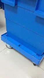 3 اینچ چهار چرخ PU پلاستیکی انباشته دالی رادر حرکت سفارشی