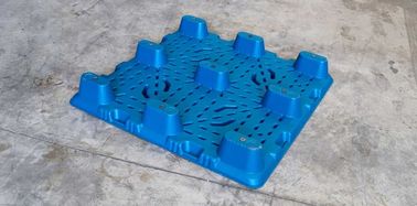 سفارشی سازی 1100 * 1100 میلی متر LDPE قالب گیری ضربه ای پالت های پلاستیکی تک رو