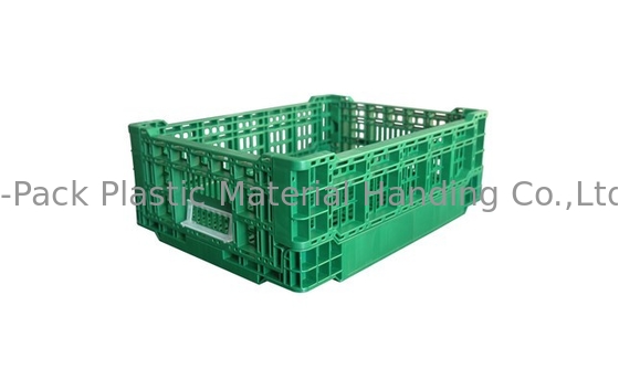 جعبه پلاستیکی تاشو سبزیجات جعبه نگهداری میوه صنعتی 400*300*140mm