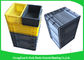 Self Adhesive Label Holders Stackable Plastic Storage Containers , Euro Plastic Storage Boxes