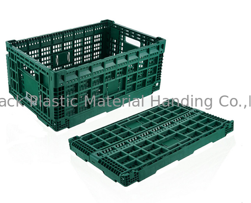 جعبه های پلاستیکی میوه و سبزیجات 600*400 میلی متر شیار دم کبوتر رنگ سفارشی